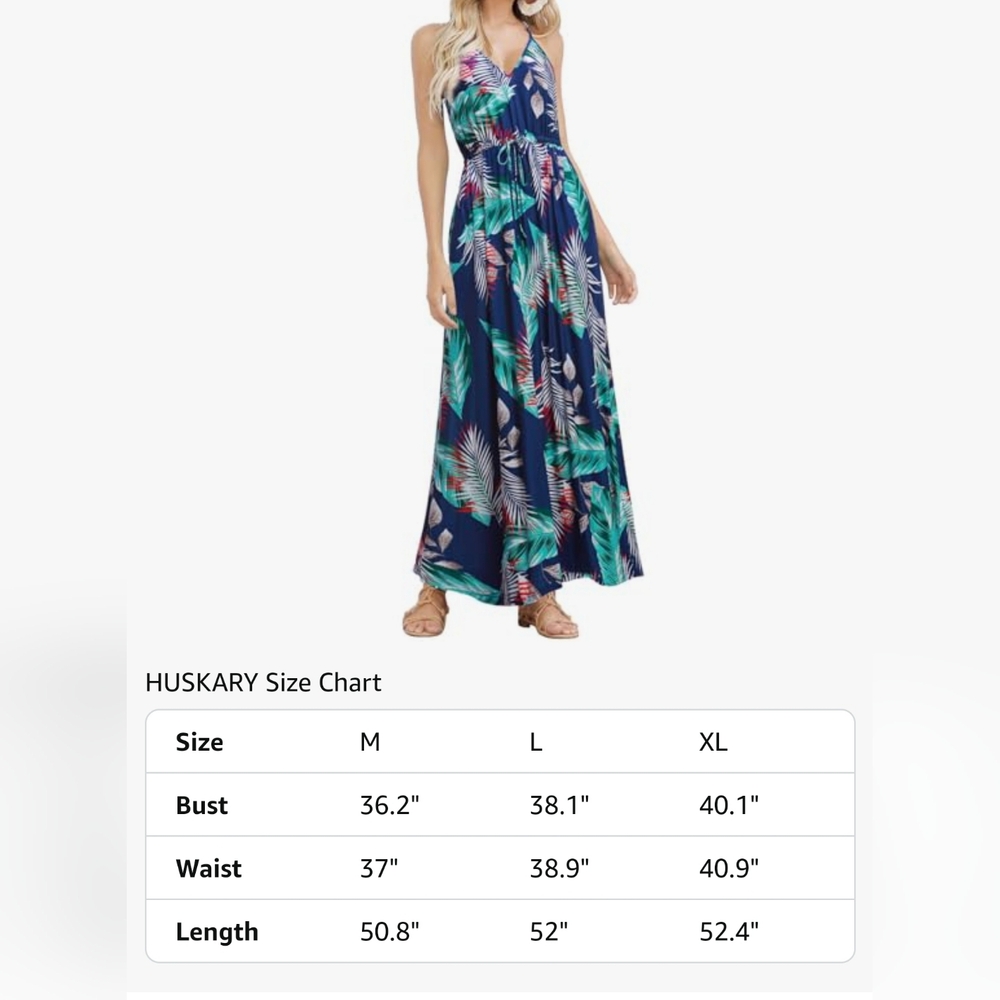 Tropical floral maxi dress - Picture 2 of 9